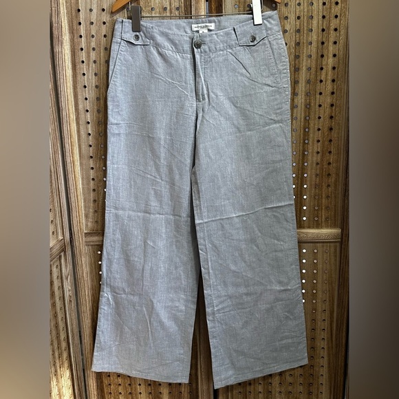 EUC Banana Republic Ryan Fit Tall Linen Cotton Trousers Pants - Picture 2 of 5